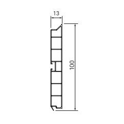 PVC cokolinis plintusas L-4000 mm 1