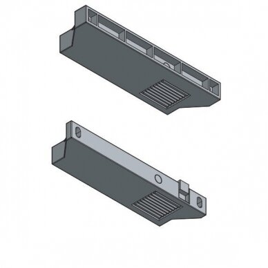 AXISPRO fiksatorius vidiniam stalčiui, panelė max. 21 mm, baltas