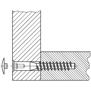 Dangtelis konfirmatui, ø13mm 2