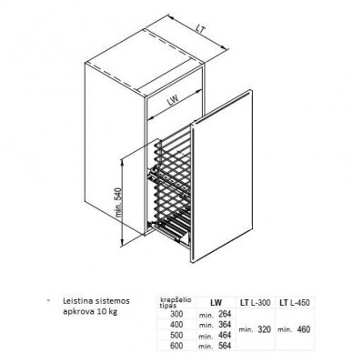 Ištraukiamas krepšys skalbiniams CARGO MINI, L-300 2