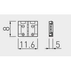 LED jungtis XC11 standi 8 mm ( 300 led) 1