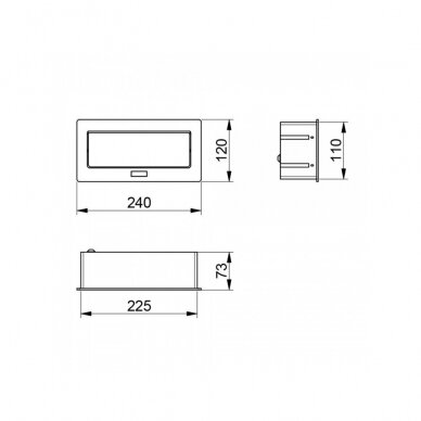 Rozetė 2-jų lizdų + 2 USB , SOFT 2