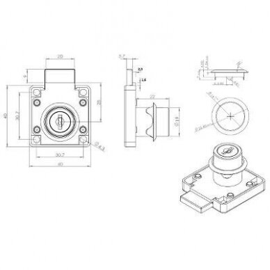 Spynelė CL-X850, ø19x22 mm vienodais raktais, juoda 5