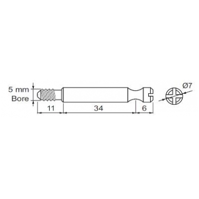 Sraigtas medžiui 6x11 mm L-34 mm, cinkas 1