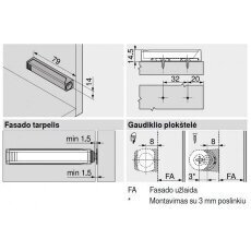 TIP ON durelių atmetėjo adapteris ilgas, baltas 1