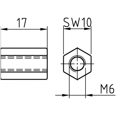 Veržlė SW10*17 1